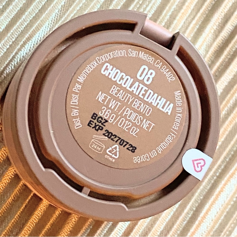 Kaja Beauty Bento 008 Chocolate Dahlia Bouncy Matte & Shimmer Trio Eyeshadow - Picture 2 of 2